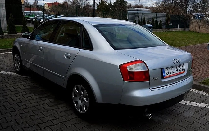 Audi A4 cena 9900 przebieg: 295000, rok produkcji 2000 z Sośnicowice małe 106